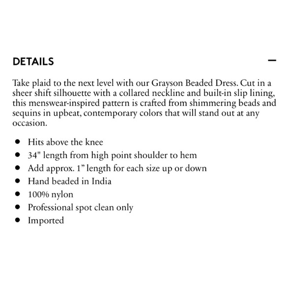 *SOLD* Parker Grayson Beaded Dress in Peach Multi - Picture 8 of 8